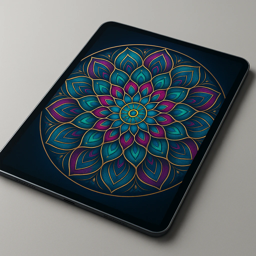 Digital mandala created using Procreate.