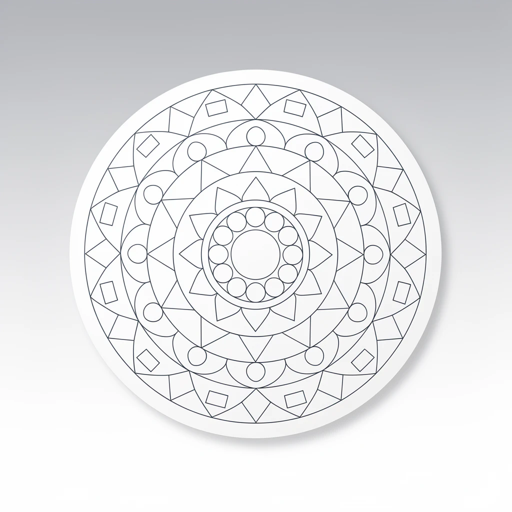 Easy Mandala Art Pattern 36