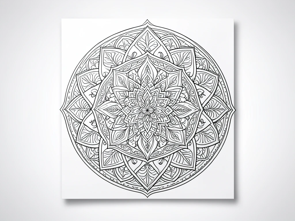 Easy Mandala Art Pattern 42