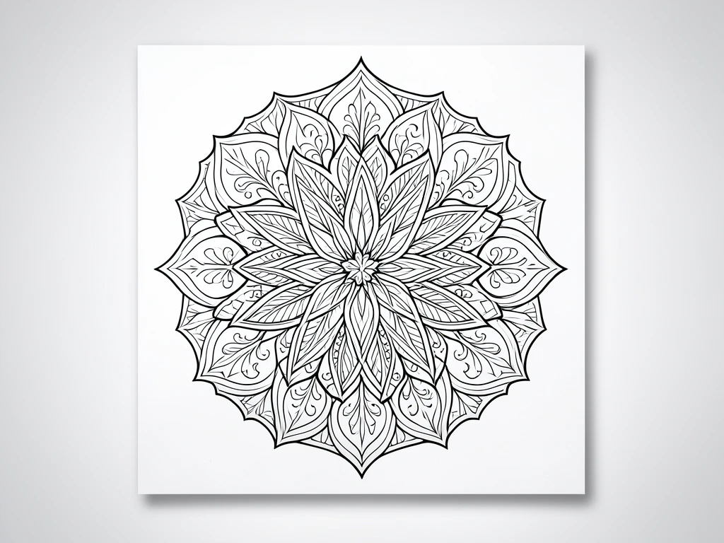 Easy Mandala Art Pattern 43