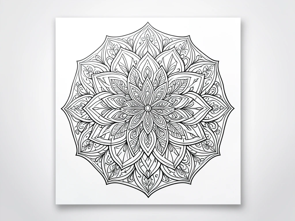 Easy Mandala Art Pattern 44