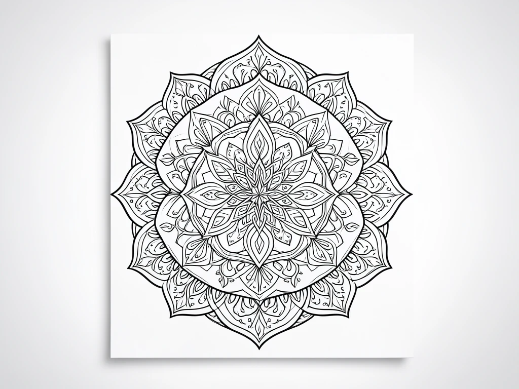 Easy Mandala Art Pattern 45