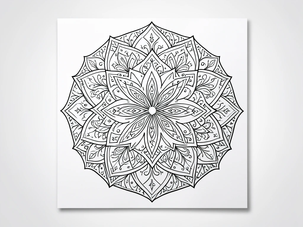 Easy Mandala Art Pattern 46