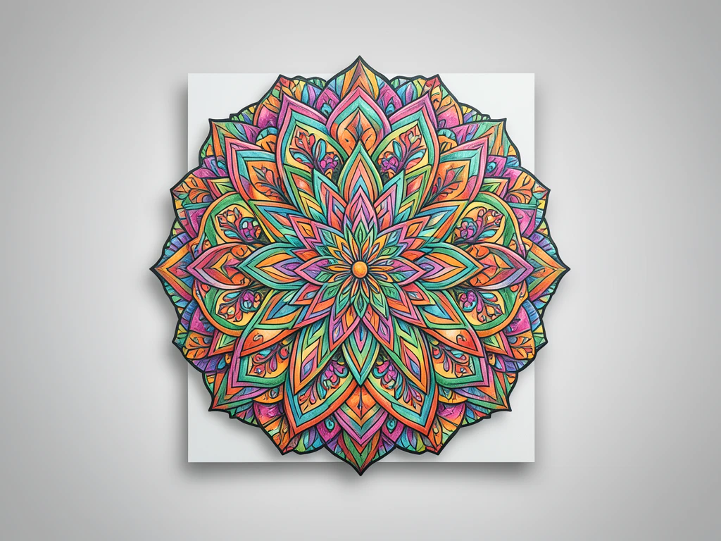 Easy Mandala Art Pattern 48