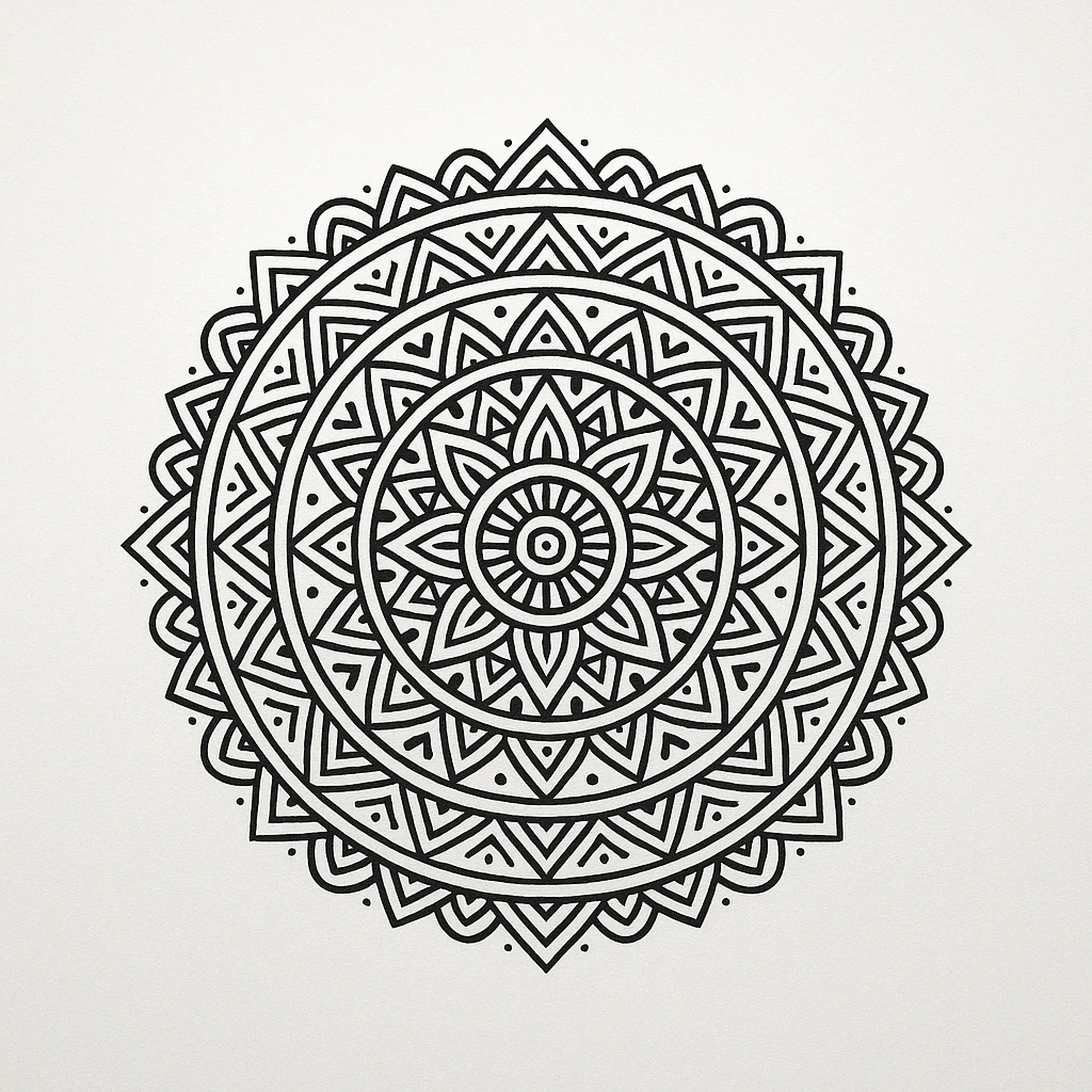Easy Mandala Art Pattern 52