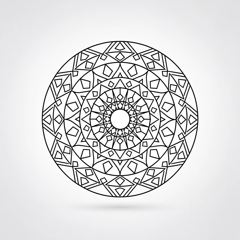 Easy Mandala Art Pattern 54