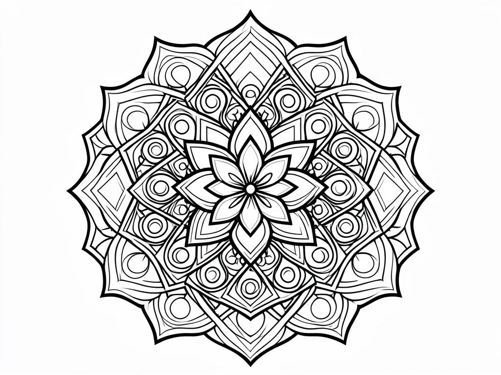 Easy Mandala Art Pattern 60
