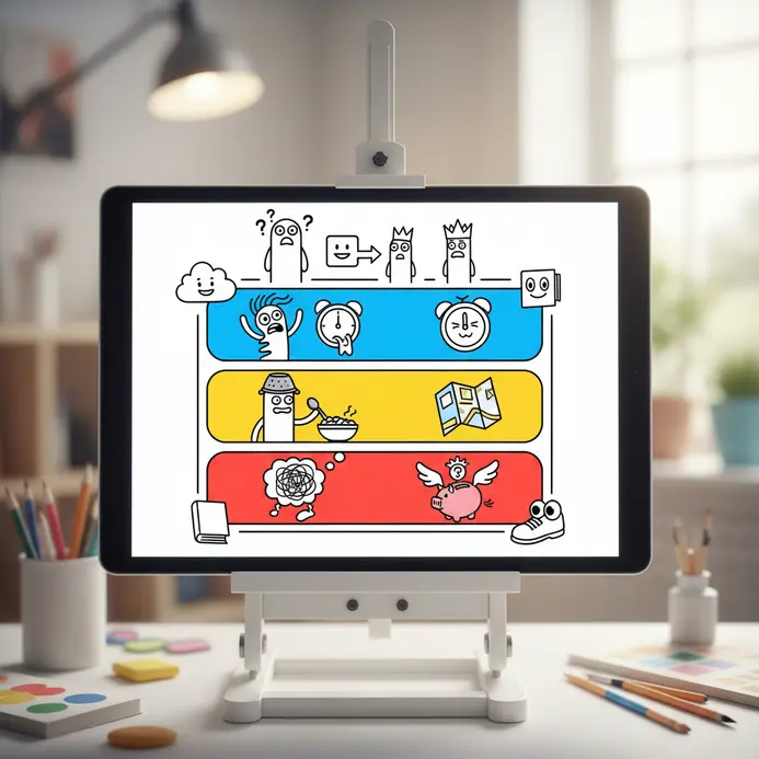 A parody infographic with comically unhelpful steps for adulting.