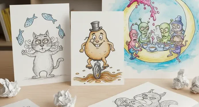 Funny Drawings And Artwork