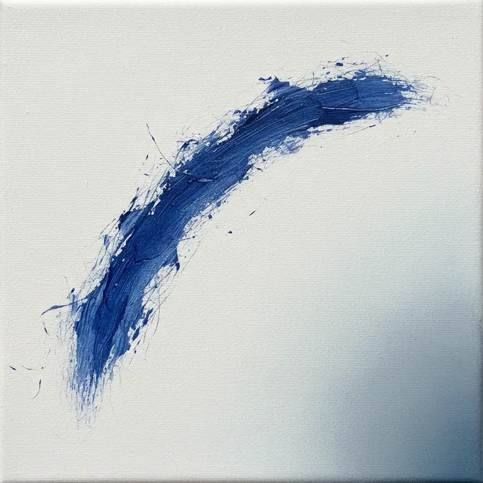 A simplified shape that suggests a mountain but remains abstract.