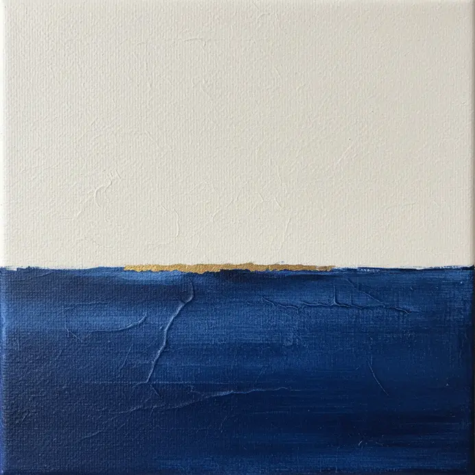 Triangles and rectangles in contrasting colors interacting on a canvas.