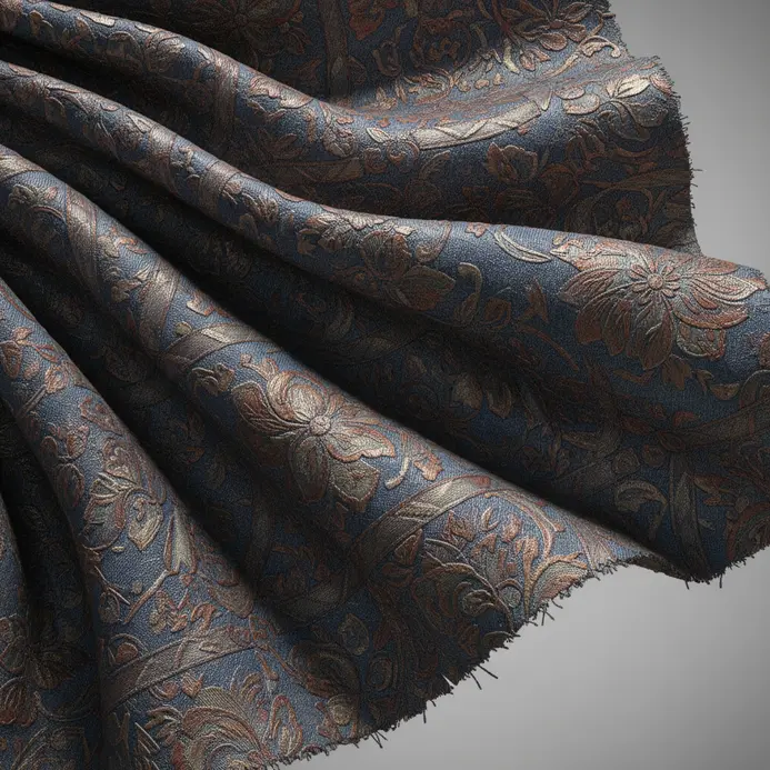 A 3D pencil drawing of a denim jacket with visible fabric texture and folds