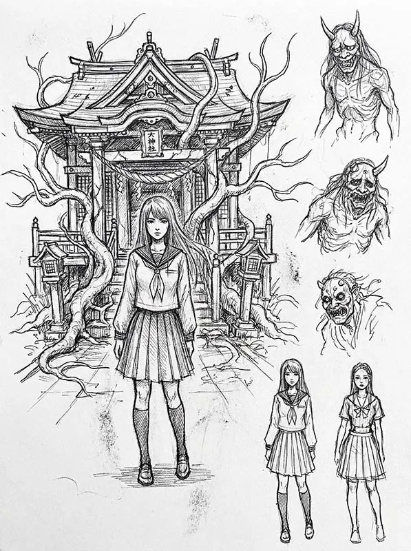 Silent Hill F Drawing 11