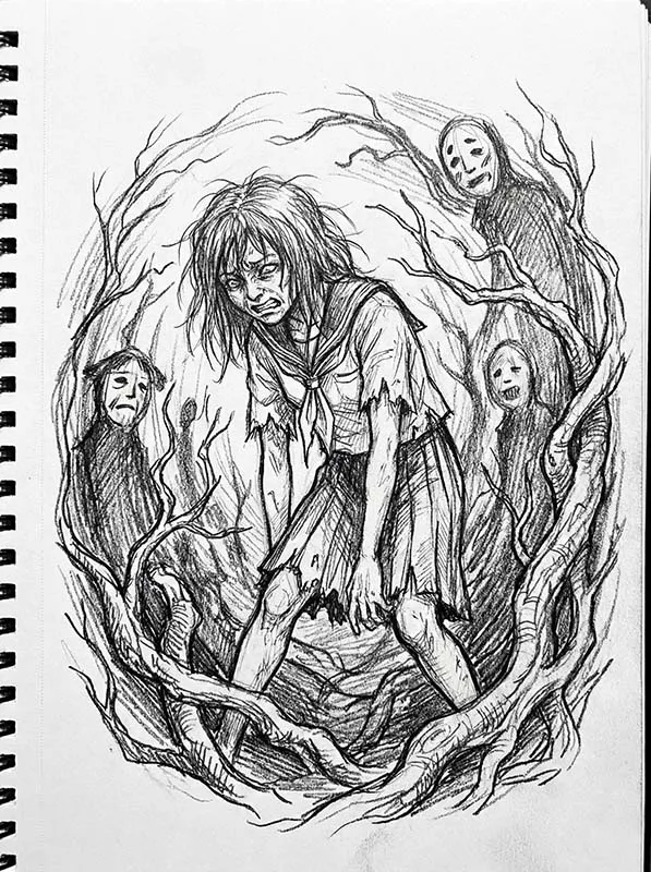 Silent Hill F Drawing 2