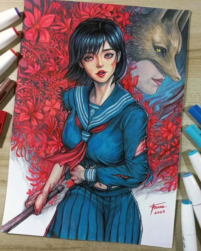 Silent Hill F Drawing 25