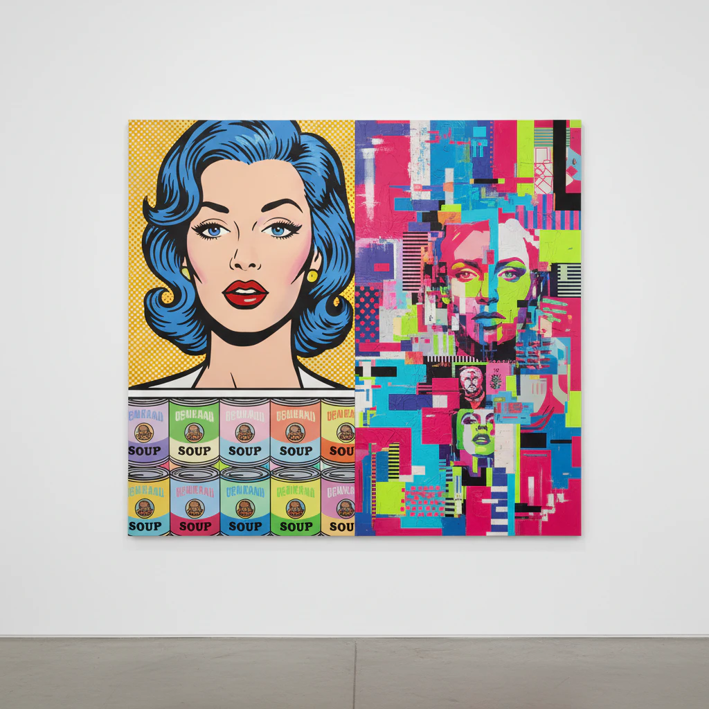 Classic and modern pop art painting 22