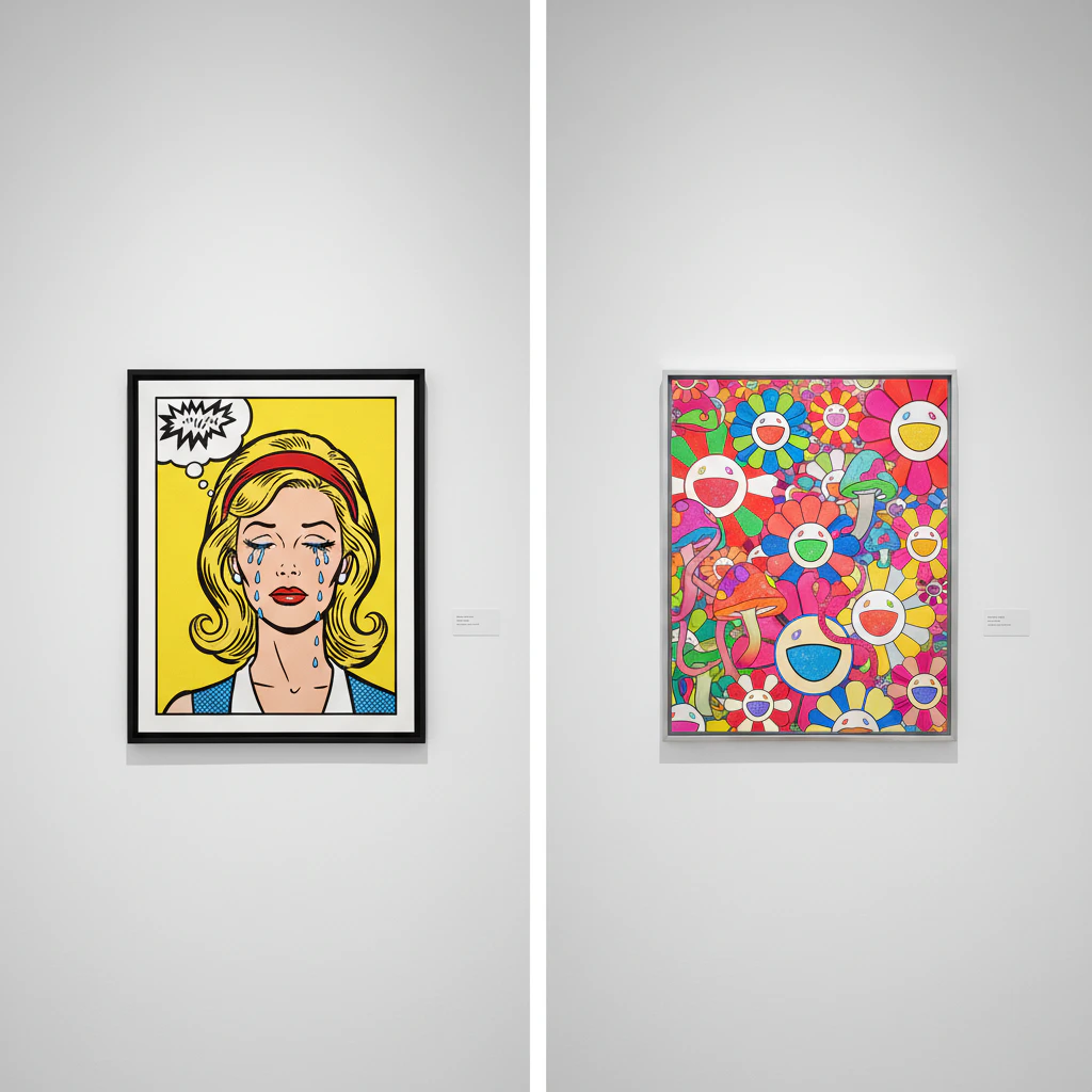 Classic and modern pop art painting 24