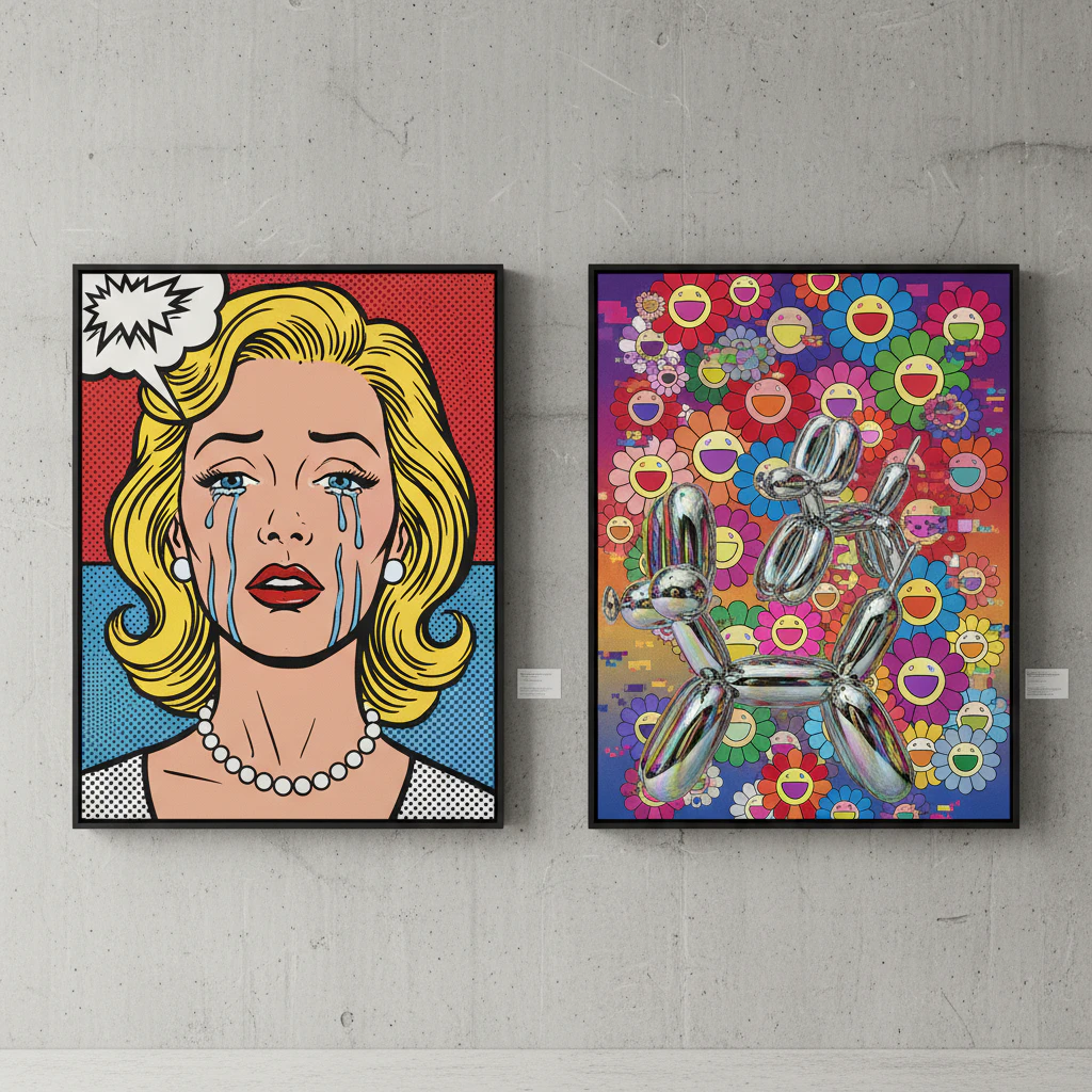 Classic and modern pop art painting 28