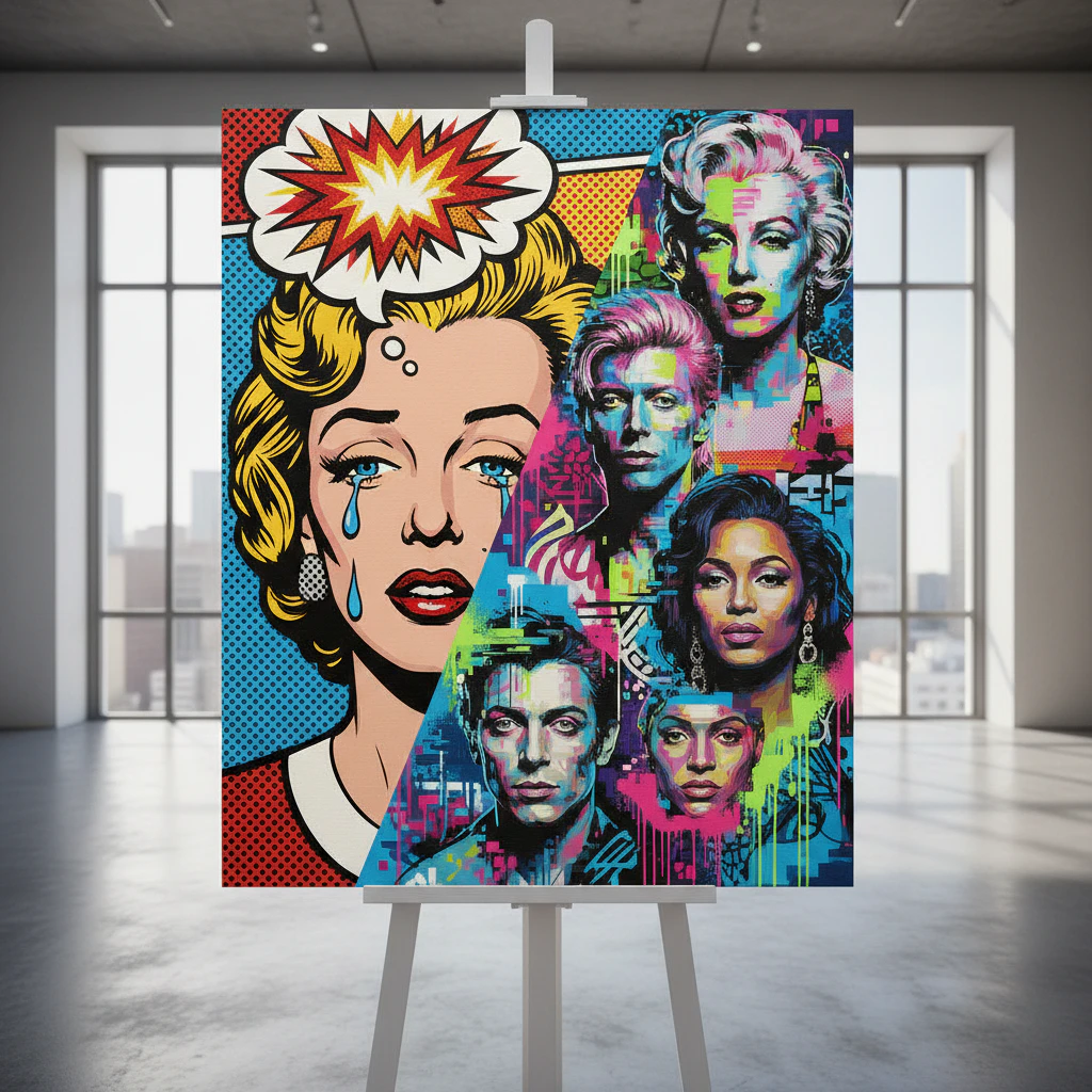 Classic and modern pop art painting 30