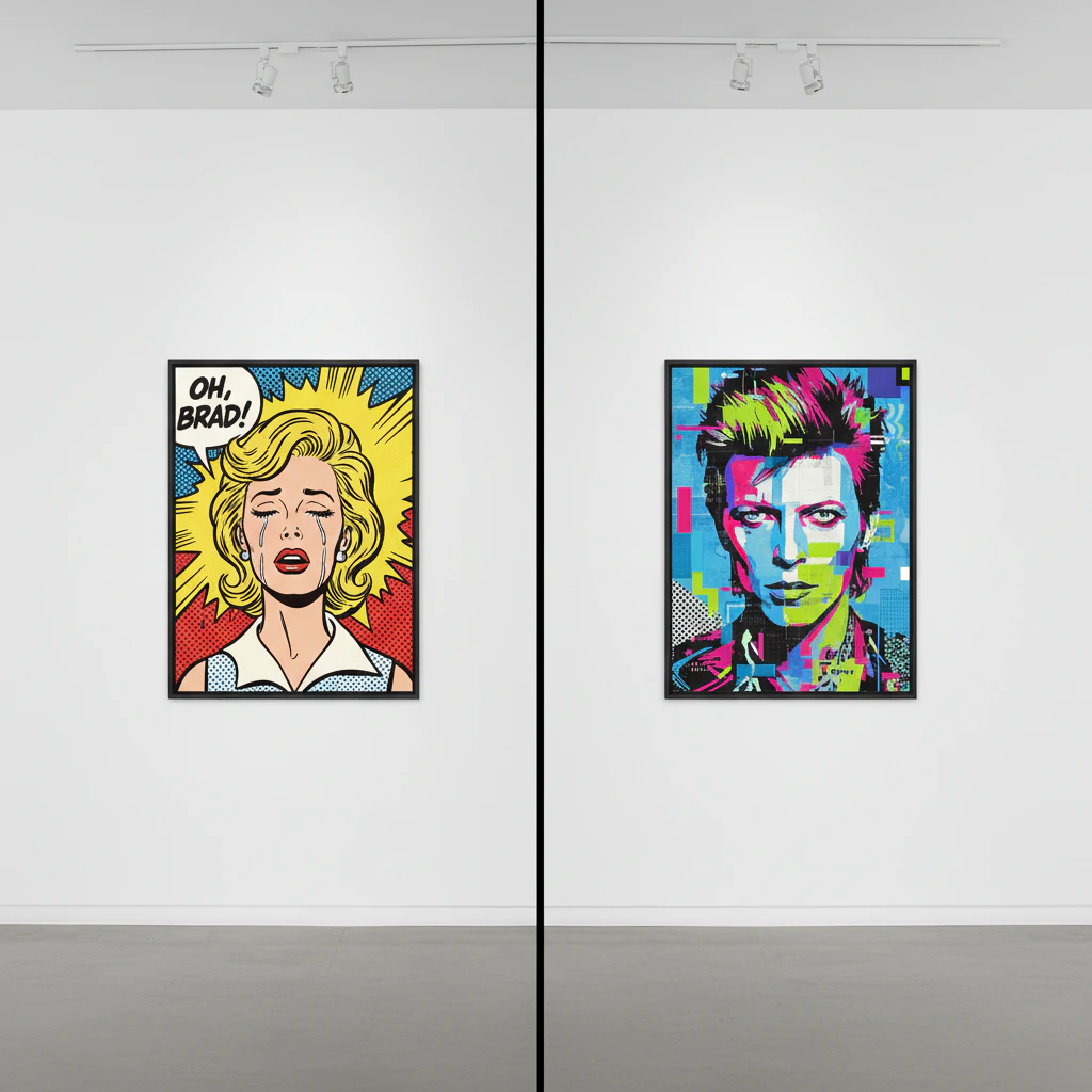 Classic and modern pop art painting 35