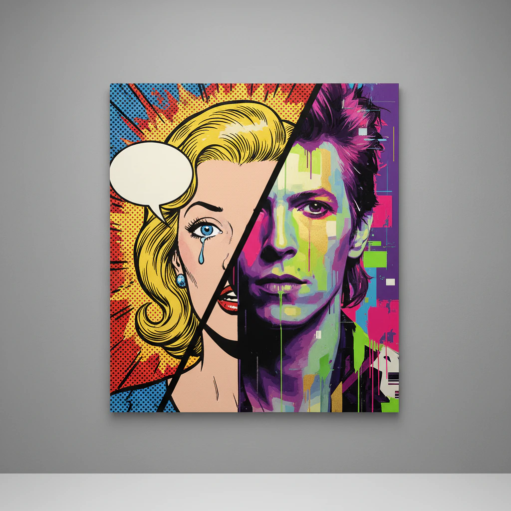 Classic and modern pop art painting 43