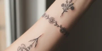 Delicate Birth Flower Tattoos