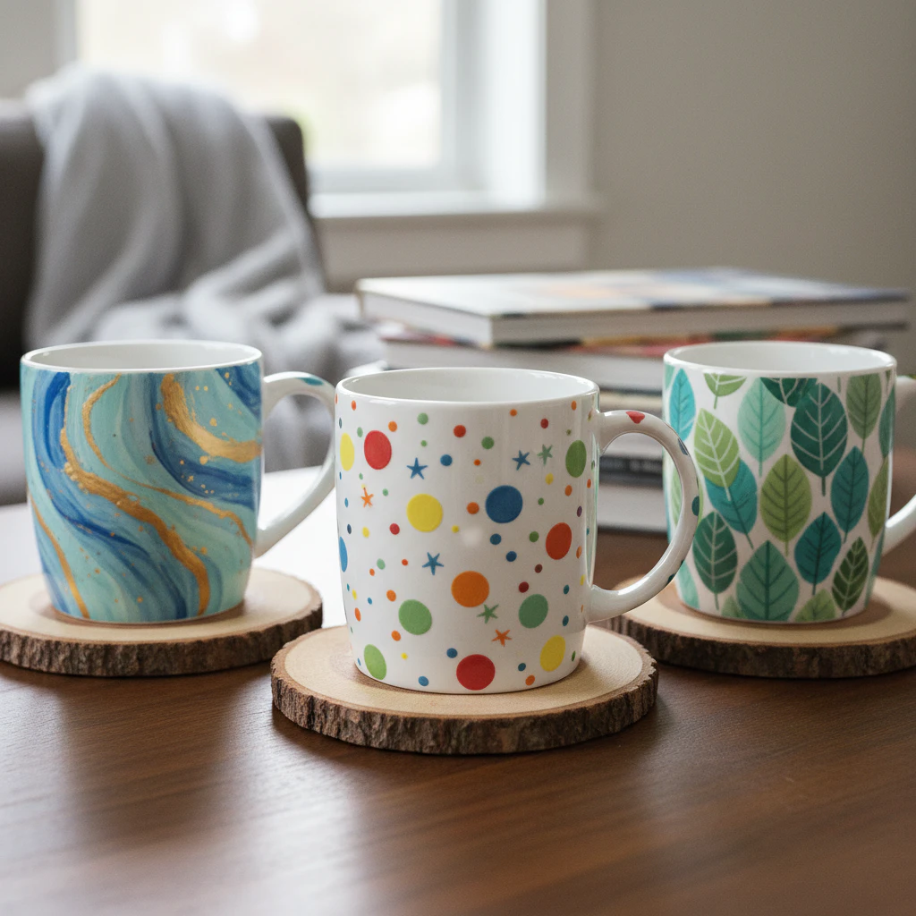 Easy coffee mug painting idea 36
