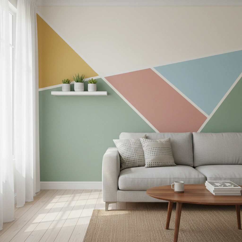 Easy DIY wall painting idea 114