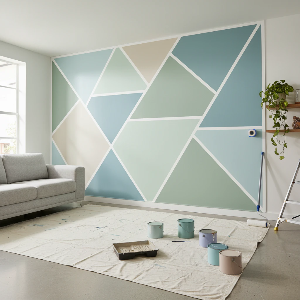 Easy DIY wall painting idea 121