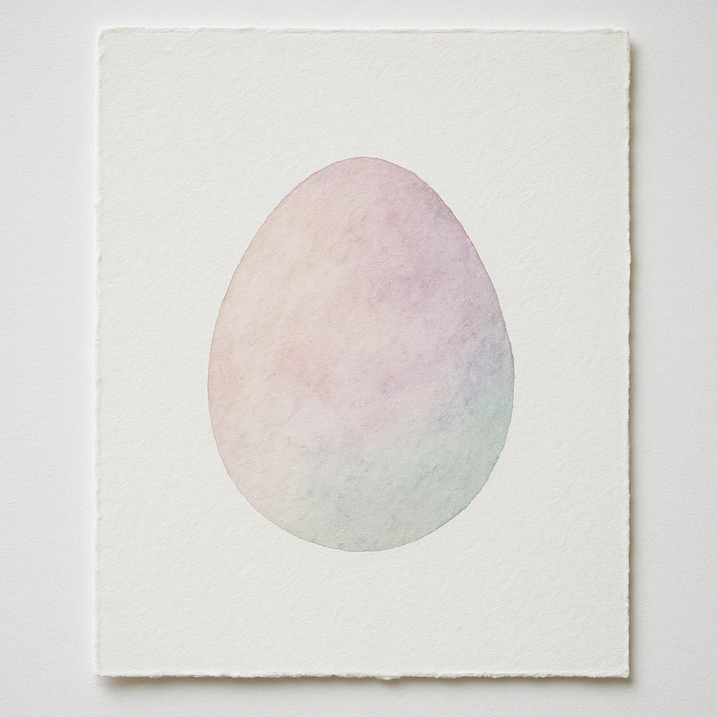 Easy Easter watercolor painting idea 21