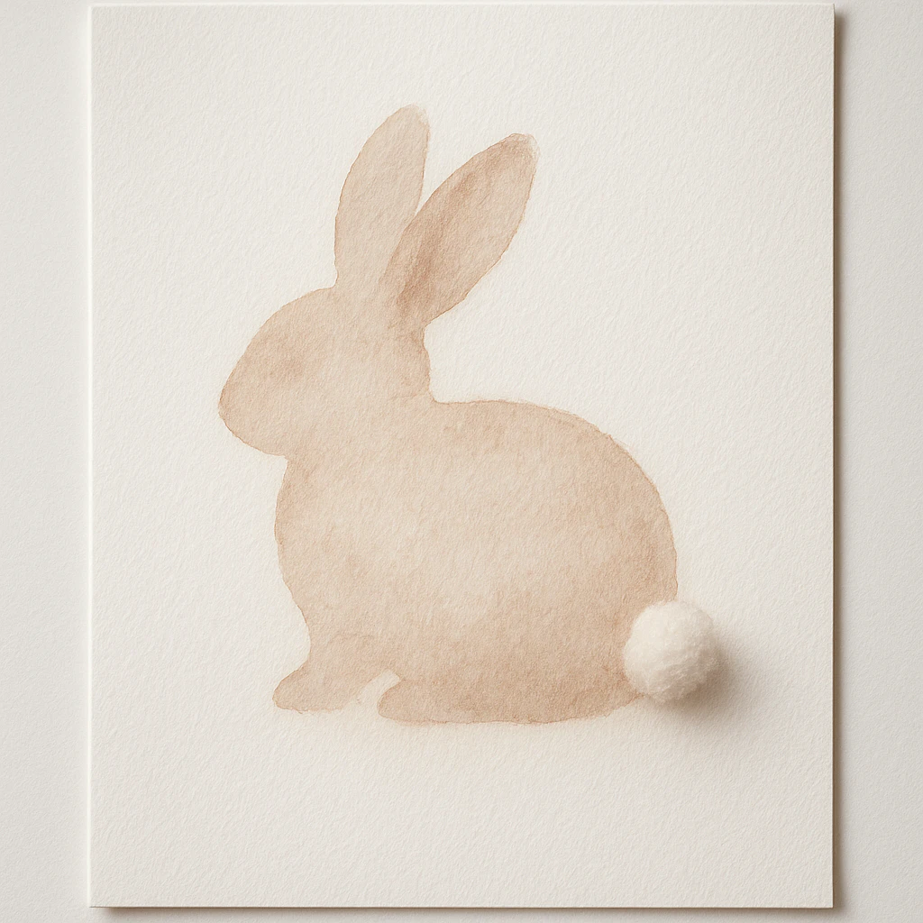 Easy Easter watercolor painting idea 26