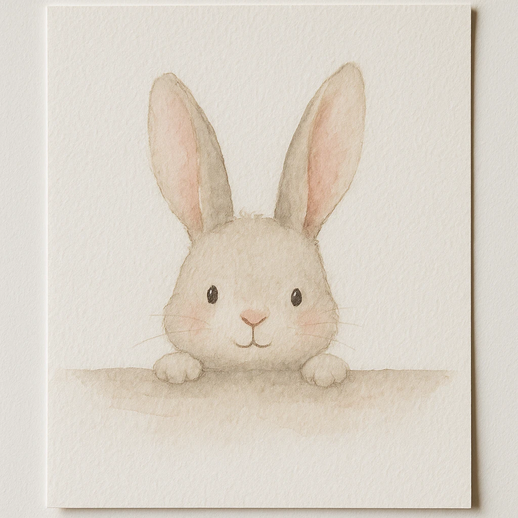 Easy Easter watercolor painting idea 28