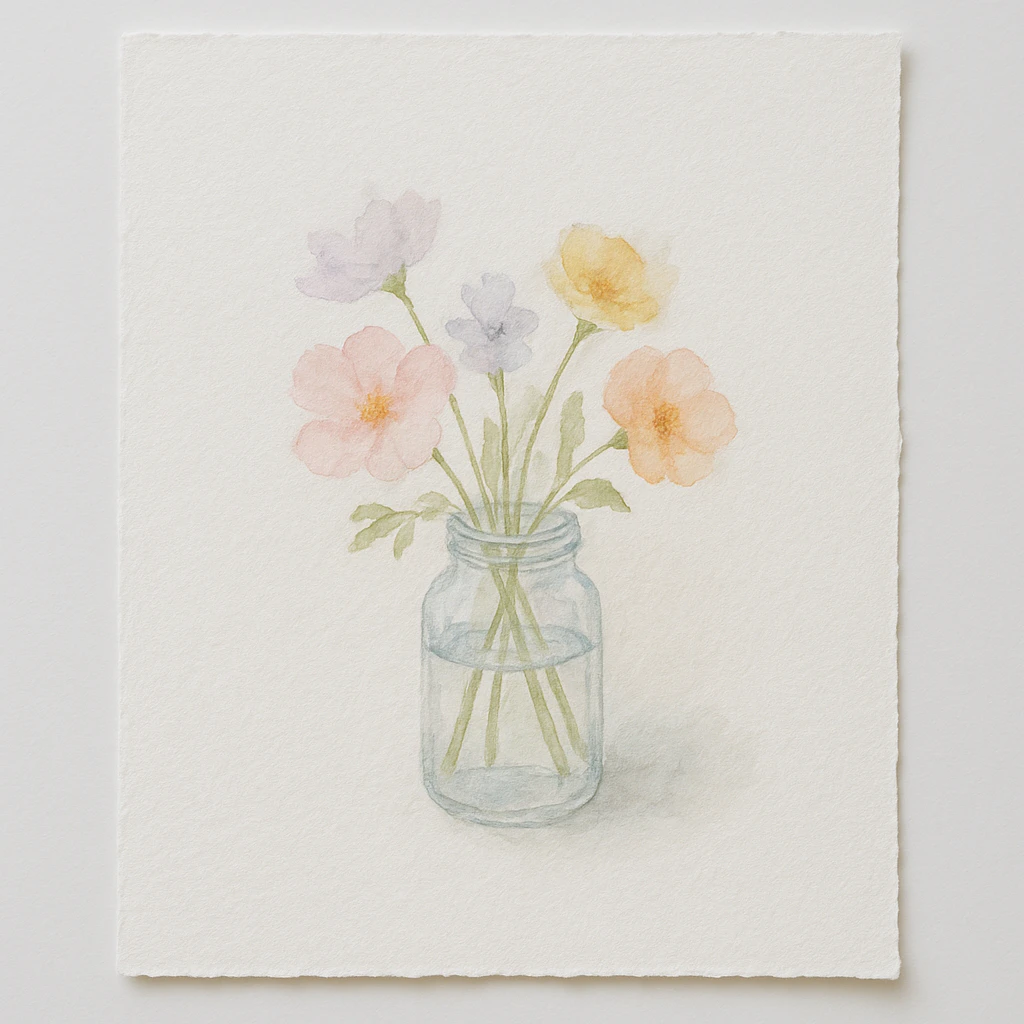 Easy Easter watercolor painting idea 34