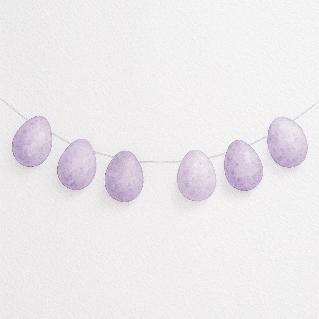 Easy Easter watercolor painting idea 37