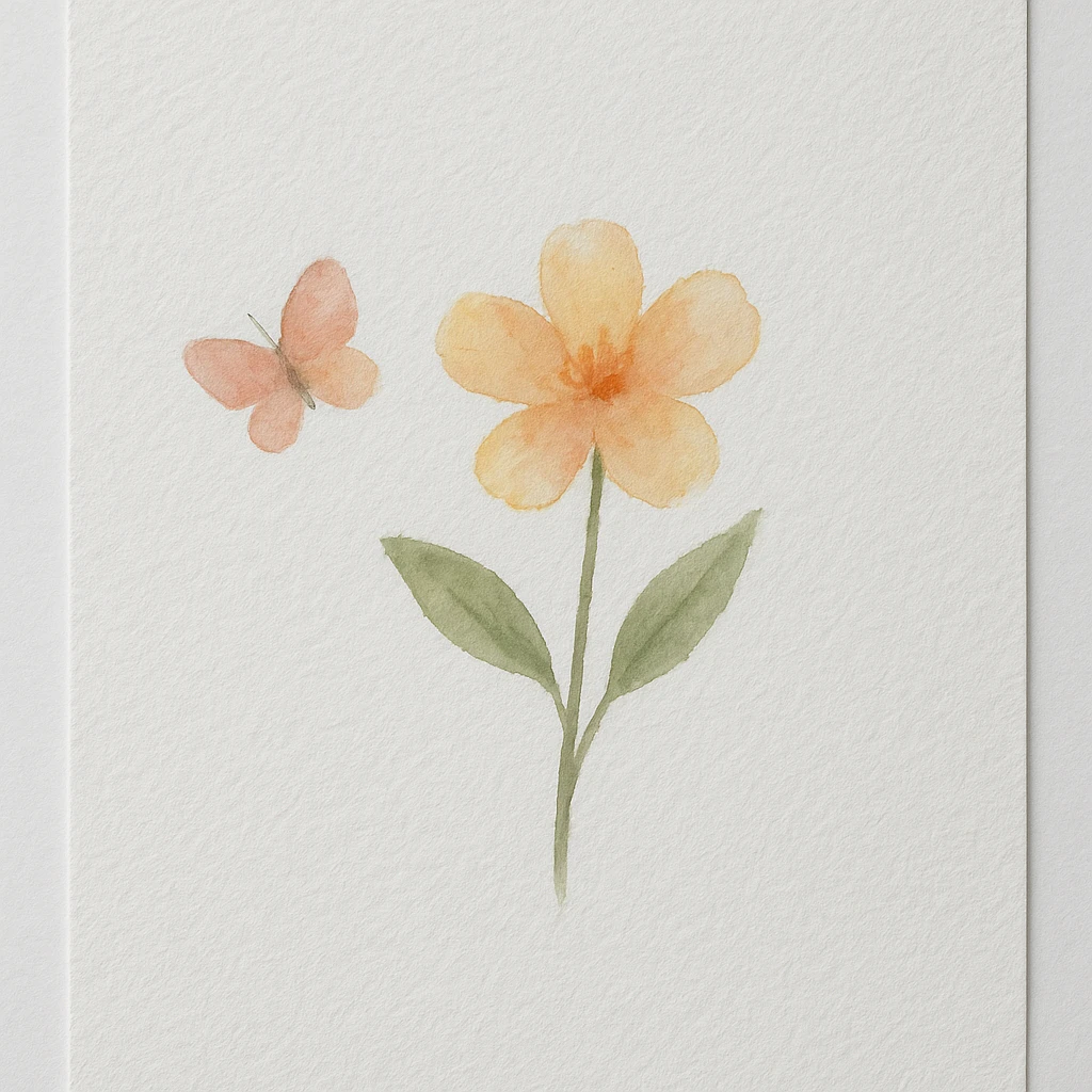 Easy Easter watercolor painting idea 39