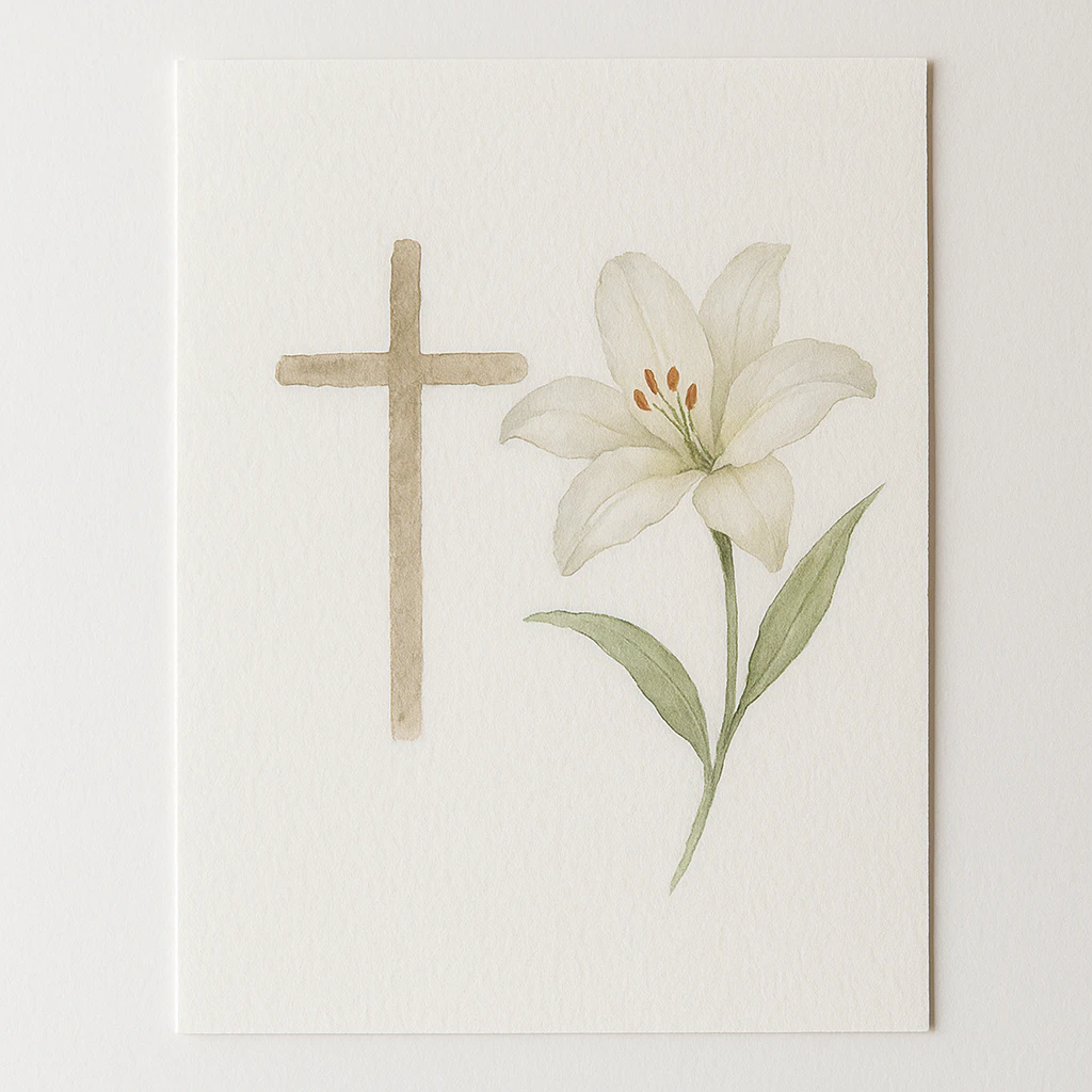 Easy Easter watercolor painting idea 40
