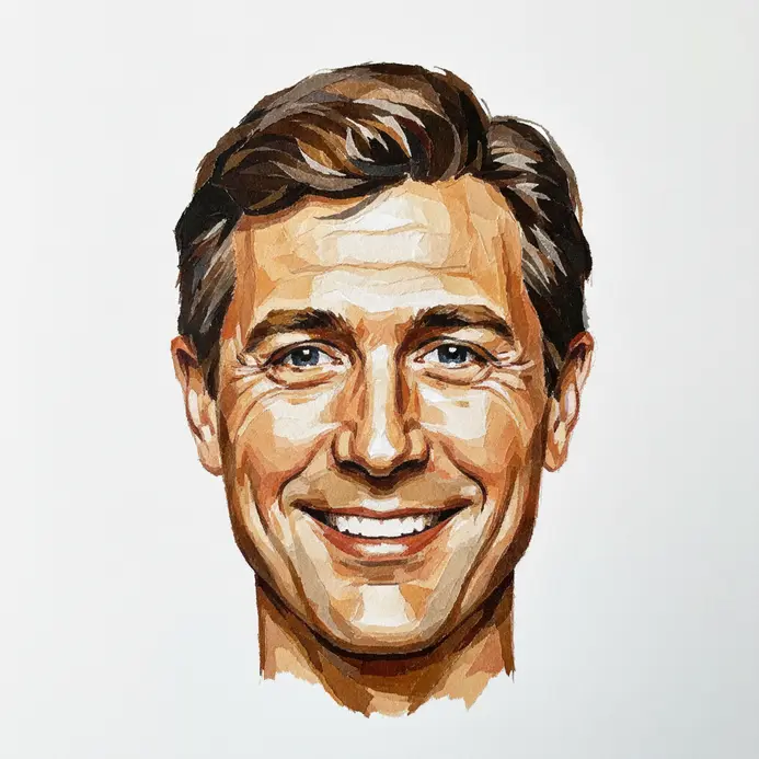 A portrait face shape filled with overlapping pieces of torn colored tissue paper.