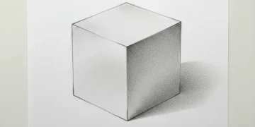 how to draw a 3d cube