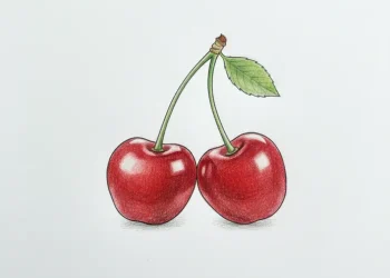 How to Draw a Cherry