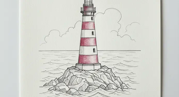 How To Draw A Lighthouse