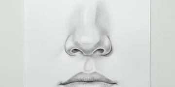 how to draw a nose