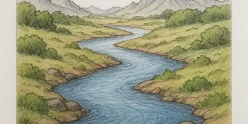 How To Draw A River