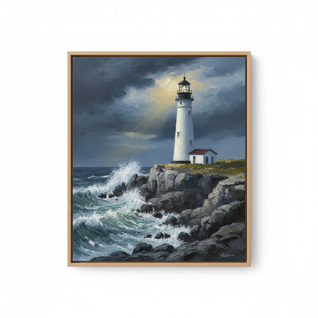 Lighthouse painting idea 16