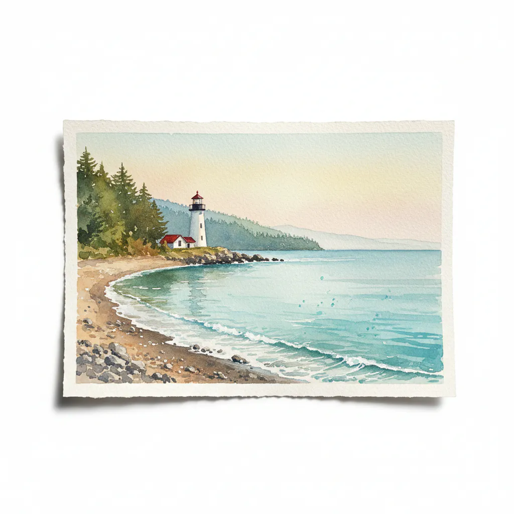 Lighthouse painting idea 17