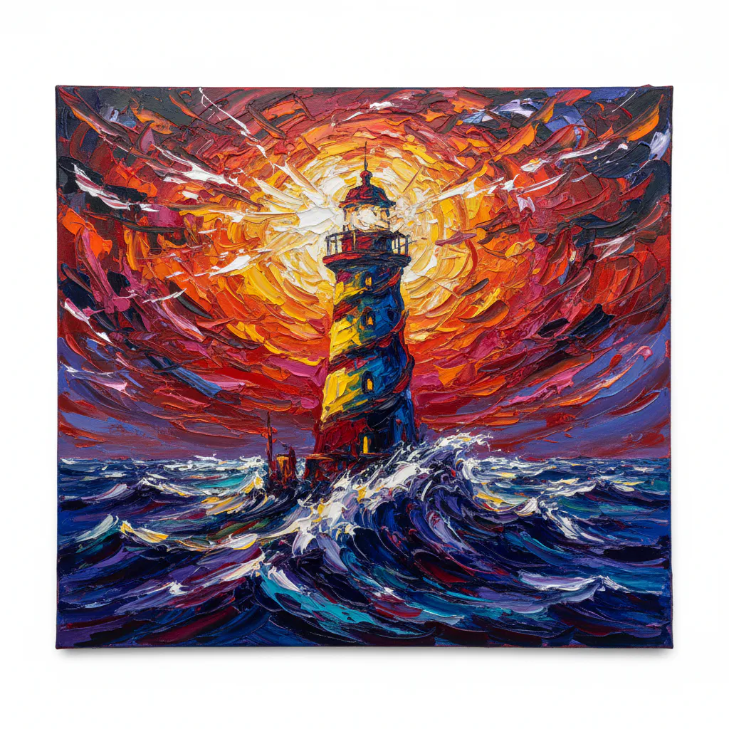 Lighthouse painting idea 25
