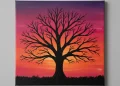 Acrylic Silhouette Painting For Beginners