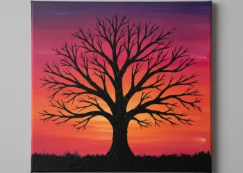 Acrylic Silhouette Painting For Beginners