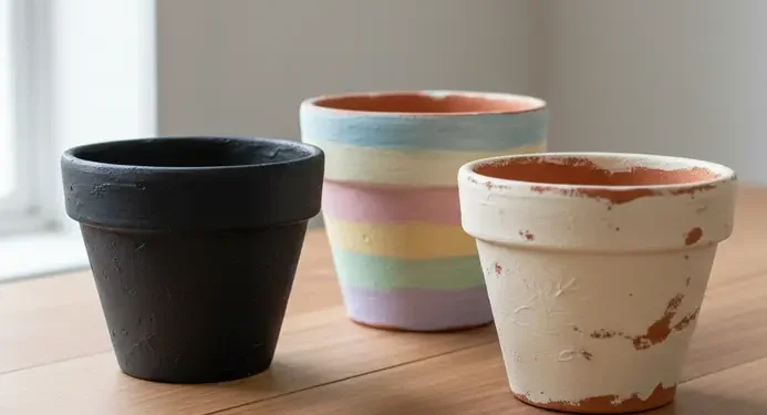 Aesthetic Terracotta Pot Painting