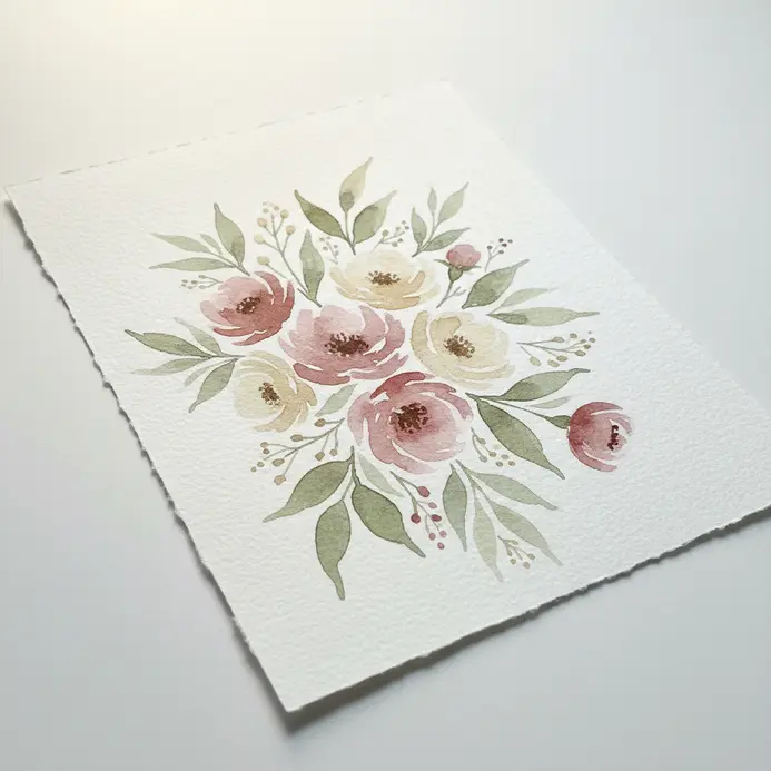 A minimalist scrapbook layout with a black and white portrait on a textured gray cardstock background.