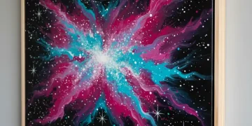 Easy Acrylic Galaxy Painting For Beginners